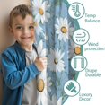 thumbnail image 3 of Blackout Kids Curtains,Lightblue Daisy Flower Green Leaves Pattern Childrens Insulated Curtains Set Of 2,Bedroom Essentials,Toddler Room Decor 42"x54", 3 of 5