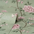 thumbnail image 2 of Fine Décor Akina Sage Floral Wallpaper, 20.5-in by 33-ft, 56.38 sq. ft., 2 of 4
