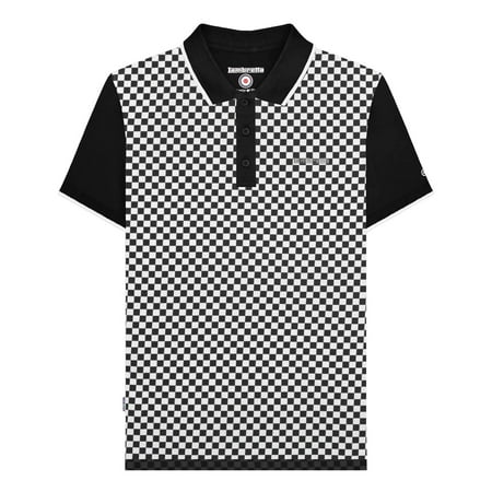 Lambretta Mens AW25 Checked Polo Shirt