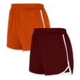 thumbnail image 2 of YOIAVAIOY 2 Pack Women's Yoga Dance Short Pants Sport Shorts Summer Athletic Cycling Hiking Sports Shorts Orange M, 2 of 3