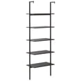 thumbnail image 6 of vidaXL 5-Tier Leaning Shelf Black 25.2"x13.8"x72.8", 6 of 23