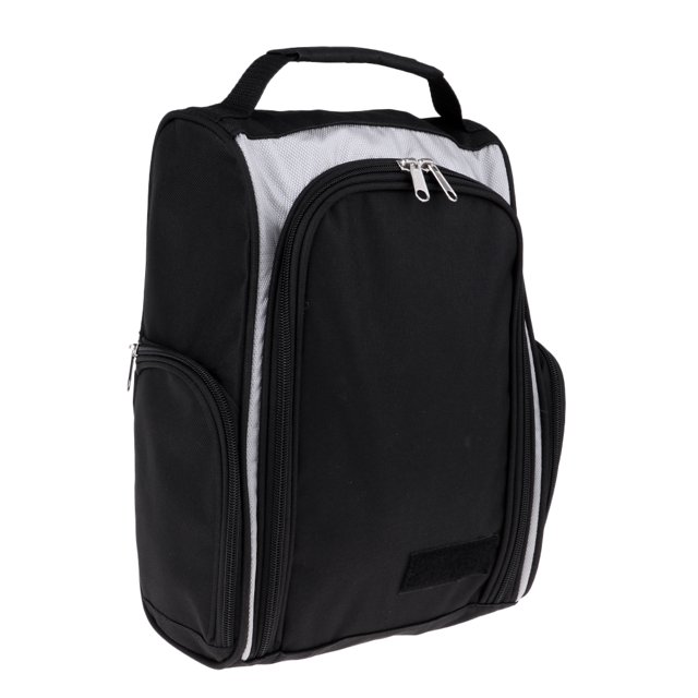 Estuche práctico ligero portátil para zapatos de viaje con bolsa de zapatos Negro y plata Sunnimix Estuche portátil de zapatos deportivos de golf