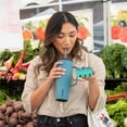 thumbnail image 3 of Corkcicle 30 oz Cold Cup XL, Triple Insulated, Stainless Steel, Water Bottle Tumbler with Handle and Straw, Storm, 3 of 5