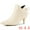 Beige, variant on DARING DIVA Women's Pointy Toe Kitten Heel Ankle Booties Coffee 9