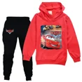 thumbnail image 5 of Ropa deportiva para niños de Pixar Cars Lightning McQueen, trajes para niñas, sudadera con capucha informal, pantalones negros, ropa de abrigo para niños, conjuntos para bebés, 5 of 5