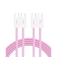 thumbnail image 1 of Cable USB C a USB C, paquete de 2 unidades, Belkin, 2 m, 60 W, color rosa, 1 of 8