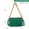 thumbnail image 3 of Bolso bandolera acolchado en piel sintética verde, 3 of 6