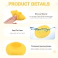 thumbnail image 2 of Uxcell 4-Pack Silicone Pot Lid Covers, 1.6" ID Universal Pot Lid Top Knob Heat Resistant Handle Caps [Yellow, Bear Style], 2 of 6