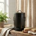 thumbnail image 2 of Autumn Alley Black Metal Farmhouse Pedal Garbage Can - Modern Farmhouse Bathroom Accessories, 2 of 10