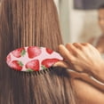 thumbnail image 4 of Strawberry Hair Brush, Cute Red Fruit Design Detangling Paddle Brush, Strawberry Lover Pattern, Sweet Berry Print, Soft Bristle Brush for All Hair Types, 4 of 8