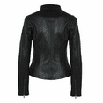 thumbnail image 3 of Noora Women's & Girls Leather jacket, Ladies Black Leather Biker Jacket, Casual Slim Fit Jacket, Glossy Party Jacket YK17, 3 of 8