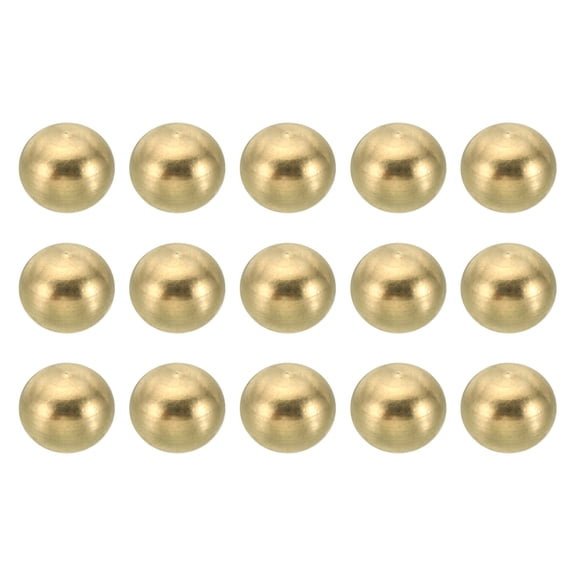 Uxcell M3*0.5 Thread Cap Nuts Knob 15 Pack Brass Ball Lamp Decoration Screw Caps Nut 6mm