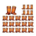 thumbnail image 1 of 36 Pieces 1 Oz Clear Cowboy Glasses Mini Cowboy Boot Shot Glasses Plastic Western Cowboy Glasses Brown, 1 of 5