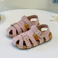 thumbnail image 2 of Mepaouo Boy's Girl's Closed Toe Sandals Toddler Little Kid Summer Cork Footbed Flats Outdoor Shoes, 2 of 9