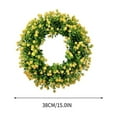 thumbnail image 3 of 13.4 Inch Farmhouse Spring Wreath for Front Door - Colorful Cottage Artificial Wreath, All Seasons Home Decor for Wall Window and Festival Party, 3 of 5