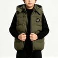 thumbnail image 4 of yillto Boys Puffer Vest Jacket Kids' Outerwear Sleeveless Jackets Thick Warm Fall Winter Coats with Pockets, 4 of 7