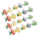 thumbnail image 2 of Juego de 20 horquillas para el pelo para perros, gatos y conejos en varios colores con estampados de frutas, 2 of 8