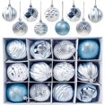 thumbnail image 1 of Blue ∅ 6CM Christmas Baubles, 12 Pieces Christmas Tree Baubles Christmas Baubles, Matte and Glossy Christmas Tree Decorations Glittering Christmas Tree Baubles, 1 of 5