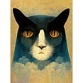 thumbnail image 1 of Abstract Melancholy Cat In Clouds Large Wall Art Poster Print Thick Paper 18X24 Inch, 1 of 4
