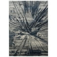 thumbnail image 3 of Allstar Rugs 5'x7' Rectangle Abstract Weathered Splatter Rug in Gray/Steel Blue, 3 of 3