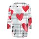 thumbnail image 4 of TaTaai Women's Valentine Heart Print 3/4 Sleeve Round Neck Loose T-Shirt, Valentine's Day Gift, Casual Daily Home Work Top Gift, 4 of 5