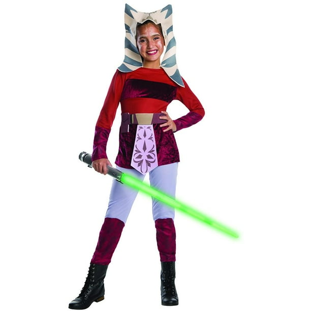 Cyberteez Star Wars Ahsoka Tano Costume Girls Kids Clone Wars Jedi
