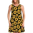 thumbnail image 1 of Disketp Sunflower 6 para Vestido sin Mangas para Mujeres, Vestidos de Verano para Mujeres, Casual y Holgado para la Playa, 1 of 7