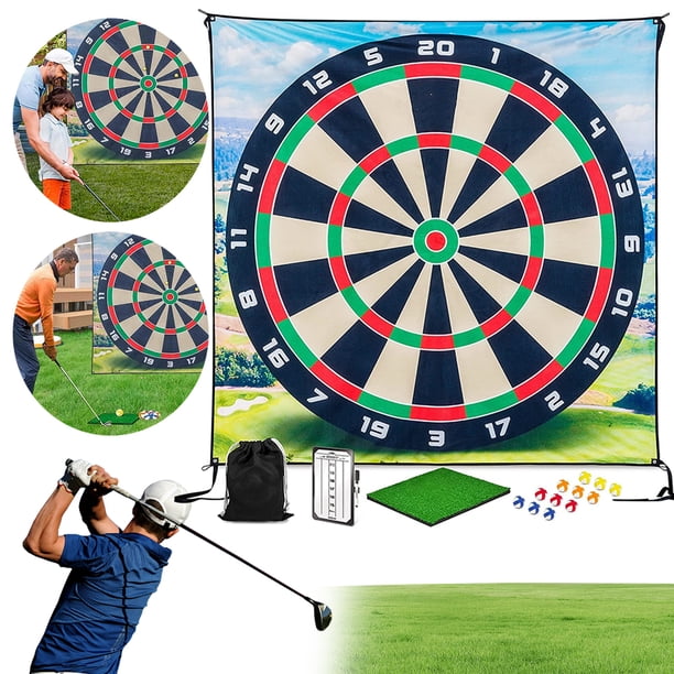Alfombrilla Juego Golf Chipping Bsvklp con 12 Pelotas Antideslizantes