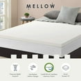 thumbnail image 2 of Best Price Mattress 2.5-Inch Ventilated Memory Foam Mattress Topper, Short Queen, 2 of 7