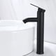 thumbnail image 4 of Grifo de lavabo de acero inoxidable, grifo de lavabo de mesa negro estilo grifo caliente y frío, grifo de lavabo de baño, 4 of 6