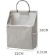 thumbnail image 2 of Bolsa de almacenamiento de tela de algodón y lino para colgar en la pared, 2 uds., bolsillos colgantes plegables, 2 of 5