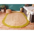 thumbnail image 2 of Chouhan Rugs Natural JuteYellow Bordered Rug Bohemian Rug Decor Rug Handwoven Rug Custom Rug Decorative Rug, 2 of 6