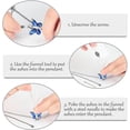thumbnail image 5 of Crystal Butterfly Cremation Bracelet for Ashes for Women Stainless Steel Pendant Birthstone Crystal Cremation Bracelet for Women, 5 of 6