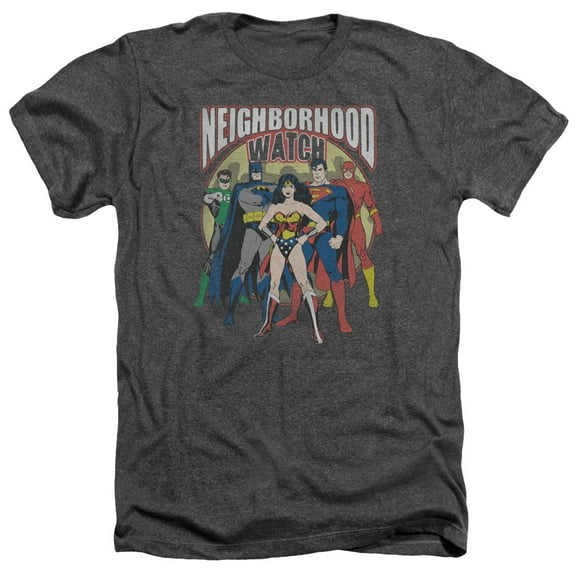 Jla - Neighborhood Watch - Heather Short Sleeve Shirt - XXX-Large