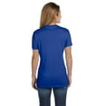 thumbnail image 3 of Hanes Ladies' 4.5 oz., 100% Ringspun Cotton nano-T V-Neck T-Shirt - S04V, 3 of 4