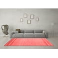 thumbnail image 3 of Ahgly Company Indoor Rectangle Solid Red Modern Area Rugs, 7' x 10', 3 of 4