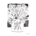 thumbnail image 2 of Zaman, Farida 15x18 Gold Ornate Wood Framed with Double Matting Museum Art Print Titled - Lemon Gray Tulips I, 2 of 4