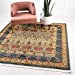 thumbnail image 3 of Unique Loom Edinburgh Border Design Rug 8' x 8' Square Blue/Beige, 3 of 10