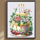 thumbnail image 2 of Pintura de diamante 5D DIY con forma especial parcial decoración de postres y pasteles 30x40cm, 2 of 9