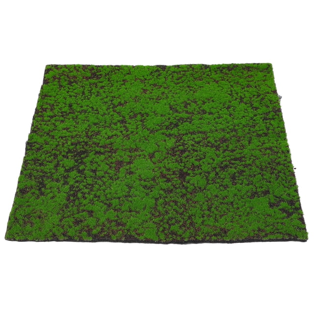 Greenadscape 1Set Artificial Grass Mat 50X50CM Flocking Material for Commercial Sign Wall Decoration