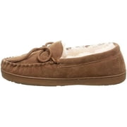 Bearpaw Mens Moc II Wide Sheepskin Suede Slippers - Hickory - Size 11
