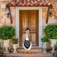 thumbnail image 5 of Western Cowboy Porch Goose Outfits for 23"/ 17'' Lawn Cement Goose Statue Clothes - Western Cowboy Theme Hat with Bandana Scarf -Outdoor Garden Patio Yard Decor(Black), 5 of 5