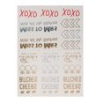 thumbnail image 1 of MERIGLARE Party Waterproof Transfer Flash Temporary Body Art Makeup Sticker XOXO Bride, 1 of 9