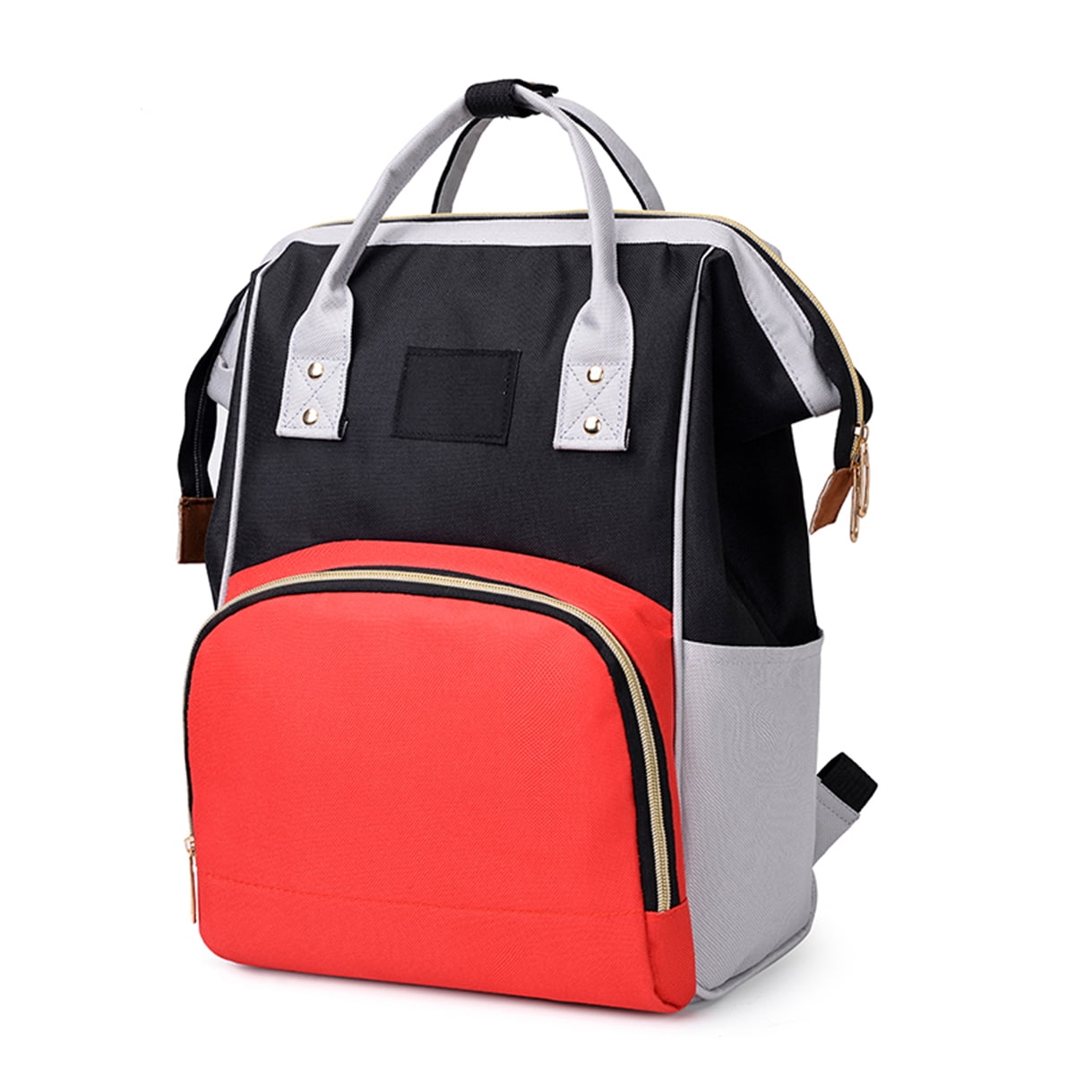 Infant Diaper Bag Backpack with Stroller Straps Portable Baby Nappy