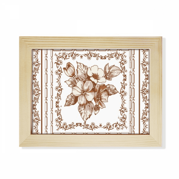 Baroque Art Flower Frame Modern Pattern Desktop Photo Frame Picture Art Decoration Painting 6x8 inch