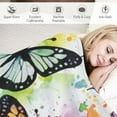 thumbnail image 3 of Shiartex  Butterfly Throw Blanket Gifts for Women Girls, Birthday Valentines Day Butterfly Gifts for Butterflies Lovers Adult Kids,Butterfly Colorful Blanket Decor for Home Bed Couch 40x50in, 3 of 6
