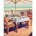 thumbnail image 2 of Fsddascl Farmhouse Owl Outdoor Tablecloth - 60x84 Inch Rectangle Dining Table Cover, Country Envelope Postmark Botancial Waterproof Outdoor Table Cloth with Umbrella Hole & Zipper for Picnic/Patio, 2 of 7