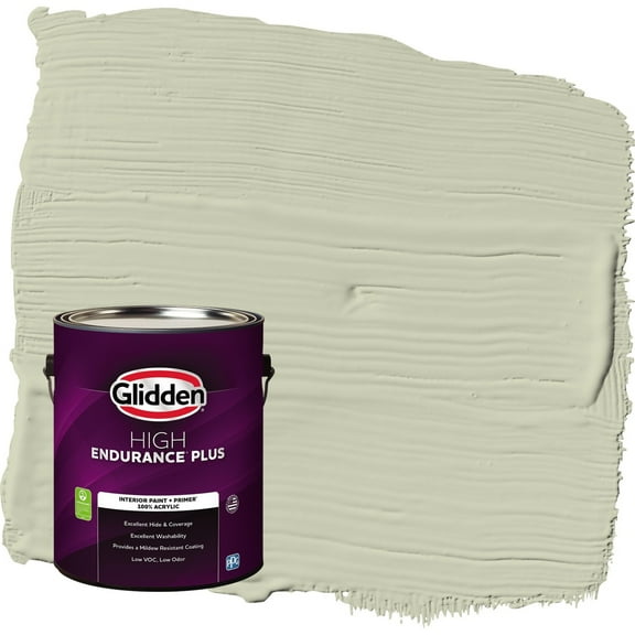Glidden HEP Only Olive / Green Flat Interior Paint with Primer, 1 Gallon