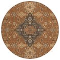 thumbnail image 2 of Addison Rugs Chantille Indoor/Outdoor Traditional Global Paprika Machine Washable Round Rug, 8' x 8', 2 of 7