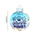 thumbnail image 3 of PuSpu Christmas Tree Hangings 2D Beach Christmas Ornament Christmas Hanging Decoration Indoor, 3 of 6